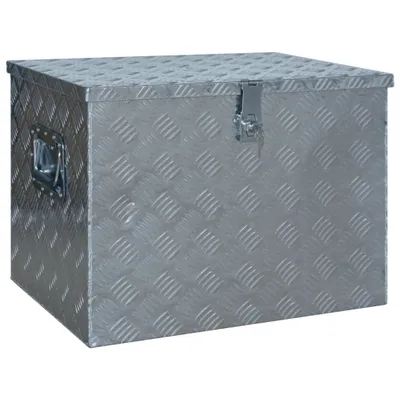 Produktbild von vidaXL Aluminiumkiste 610 x 430 x 455 mm Silbern