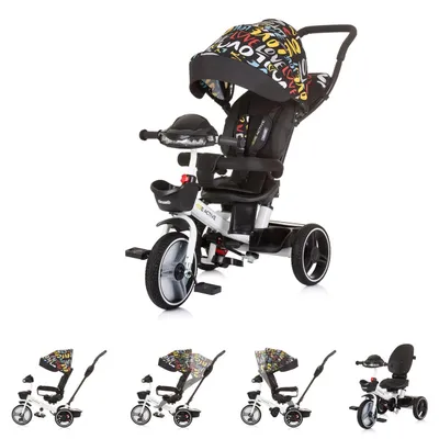 Produktbild von Chipolino Tricycle Dreirad Be Active 2 in 1 Sitz drehbar Musik Licht drehbar bunt