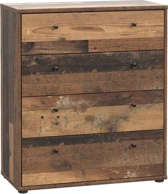 Obrázek produktu pro Kommode >Tembi< in Old Wood Vintage - 73,7x85,5x34,8cm (BxHxT)