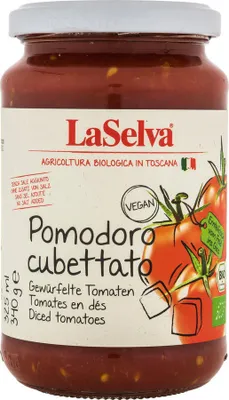 Produktbild von Pomodoro Cubettato - gewürfelte Tomaten 340g