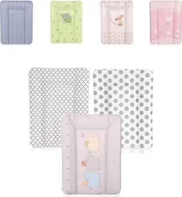 Produktbild von Lorelli Kinder Wickelauflage Softy 50 x 70 cm waschbar gepolstert erhhter Rand grau