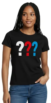 Produktbild von Spreadshirt Die Drei Fragezeichen Logo Frauen T-Shirt, M, Schwarz