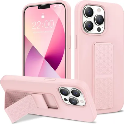 Obrázok produktu pre Apple iPhone 13 Pro puzdro ružové silikónové s držiakom