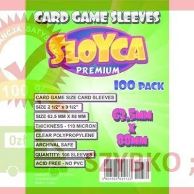 Produktbild von CCG Premium-Kartenhüllen S 63,5 x 88 mm (100 Stück) SLOYCA