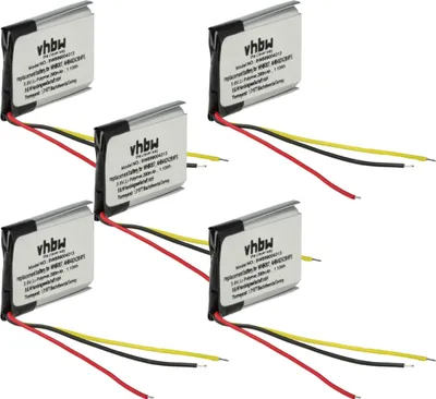 Produktbild von vhbw 5x Akku kompatibel mit Jabra Engage 75, 65 Wireless Headset Kopfhörer (290 mAh, 3,8 V, Li-Ion)