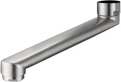 Obrázek produktu pro Výtok: 22–5 cmOtočný výtokBaterie: Otočná baterie pro nástěnnou instalaciMontáž: Nástěnná, rovnáCelková délka: Kartáčovaná nerezová ocel