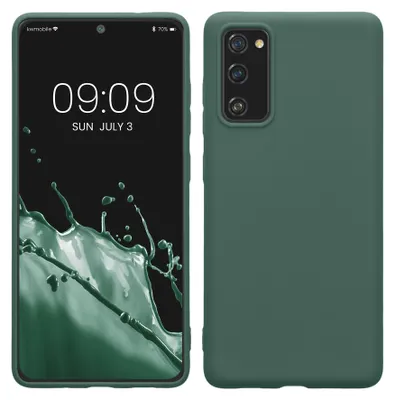 Produktbild von kwmobile Handyhülle für Samsung Galaxy S20 FE Hülle - TPU Case - Kabelloses Laden - Schutzhülle Cover in Tannengrün