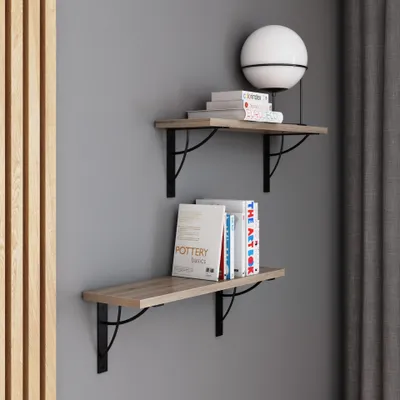 Obrázek produktu pro AKKE lanýžová závěsná police NEO moderní ve stylu LOFT DxŠ: 60x20 cm