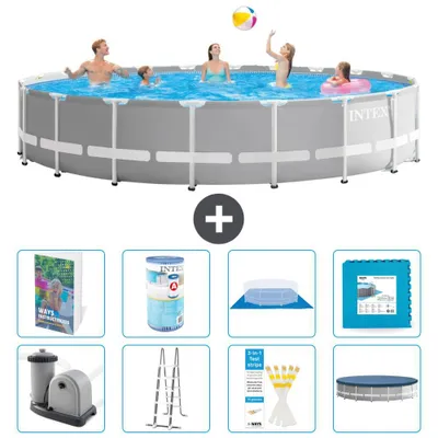 Produktbild von Prism Frame Pool Rund - 610x132 cm - 7-teilig S602