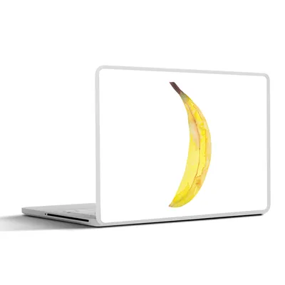Produktbild von MuchoWow® Laptop Aufkleber Sticker Cover Banane - Aquarell - Weiß 40x30 cm - Laptop Dekoration - Selbstklebend