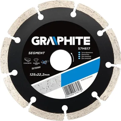 Produktbild von Graphite - Segment - Diamantscheibe - 125x22.2x8.0x2.2mm