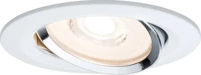 Produktbild von 1x Paulmann Premium Einbauleuchten Einbau Lampe Set Coin rund schwenkbar dimmbar LED 6,8W 230V Weiß Chrom