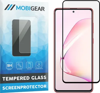 Produktbild von Mobigear Premium  Samsung Galaxy Note 10 Lite Panzerglas Gehärtetes Glas Displayschutz - Hüllenfreundlich - Schwarz