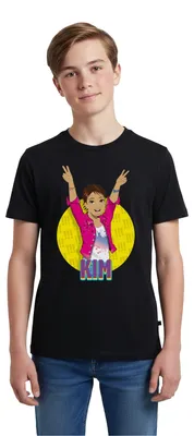 Produktbild von Spreadshirt Die Drei Ausrufezeichen Kim Teenager Premium T-Shirt, 146/152 (10 Jahre), Schwarz