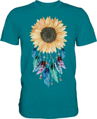 Produktbild von Traumfänger Sonnenblumen T-Shirt Gärtner Geschenk Garten – Diva Blue / M