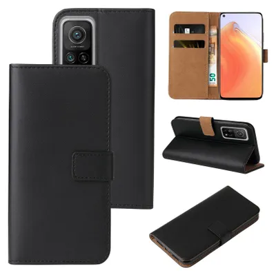 Produktbild von Handy Hülle für Xiaomi Mi 10T / Mi 10T Pro Klapphülle Bookcase Flip Cover Handy Tasche Etui Farbe: Schwarz