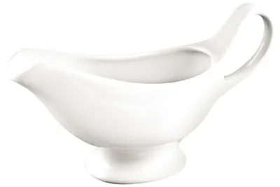 6er Set Porzellan-Soßenschalen 340 ml, weiß, spülmaschinengeeignet