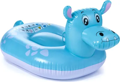 Produktbild von heimtexland Aufblasbares Wassertier mit Haltgriffen Schwimmtier Luftmatratze Strand Schwimmbad Pool Party Deko Fun Geschenk Wasserspielzeug Typ889 Nilpferd