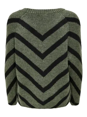Produktbild von ONLY ONLELIZA L/S PULLOVER KNT NOOS Lizard/W/ BLACK L