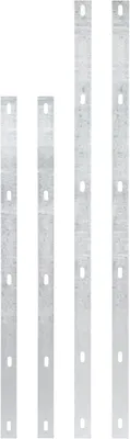 Image de Lot de 4 fers plats Step² Alberts 646141, acier brut, galvanisé à chaud et passivé, longueur : 1 020 mm, largeur : 40 mm