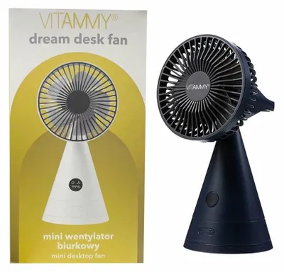 Produktbild von VITAMMY Dream Schreibtischventilator, USB Mini-Tischventilator, schwarz