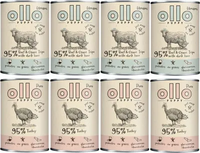 Immagine prodotto di Cibo umido per cani Ollo Puppy MIX DI GUSTI 8x400g