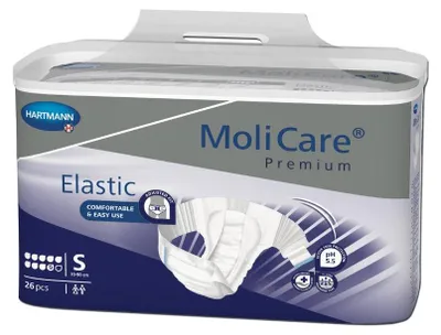 Image de Molicare Premium Slip Elastic 9 gouttes Small - 1 paquet de 26 protections