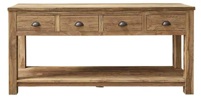 Produktbild von Waschtisch recycelt Teakholz massiv 165 cm