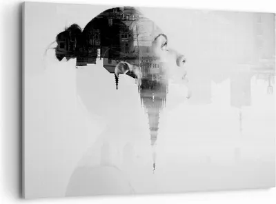 Produktbild von Bild auf Leinwand - Leinwandbild - Frau modern - 120x80cm - Wand Bild - Wanddeko - Wandbilder - Leinwanddruck - Bilder - Kunstdruck - Wanddekoration - Leinwand bilder - Wandkunst - AA120x80-3737