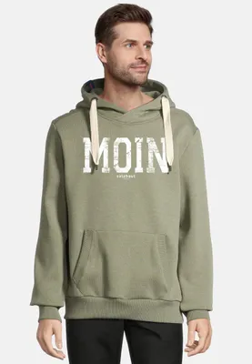 Produktbild von salzhaut Herren Hoodie HEFF - MOIN S Maritimer Kapuzenpullover Regular Fit – Kuscheliger Sweat-Pullover mit Frontprint & Kängurutasche – Designed in Hamburg