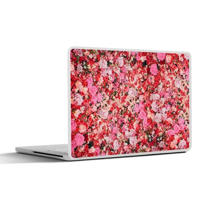 Produktbild von MuchoWow® Laptop Aufkleber Sticker Cover Blumen - Farben - Rosen 31x22.5 cm - Laptop-Deko