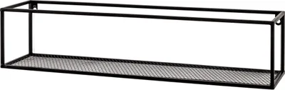 Produktbild von Wandregal 6 Stück schwarz aus Metall, 22573