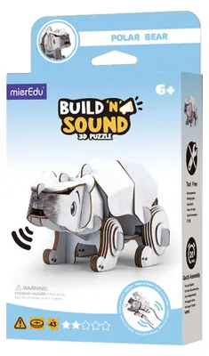 Image de Mieredu 3D Puzzle jouet ours polaire avec effet sonore pour enfants