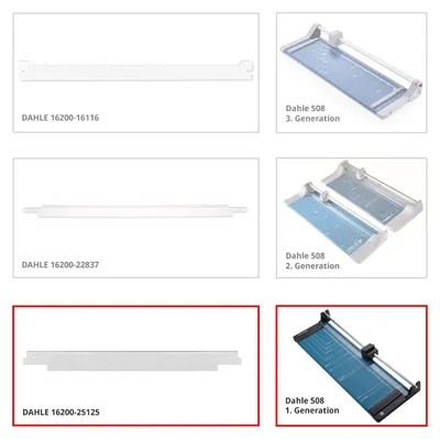 Produktbild von Dahle Anpress-Schiene für Modell 508 1. Generation