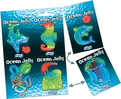 Obrázek produktu pro Vidal Ocean Jelly 6x11g Fruchtgummi Blister