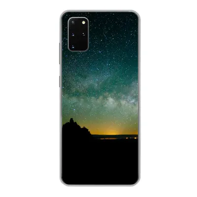 Produktbild von MuchoWow® Handyhülle Schutzhülle Hülle für Samsung Galaxy S20 Plus Universum - Sternenhimmel - Grün - Jungen - Mädchen - Kinder Silikon Softcase Handy Hülle - Hartschale