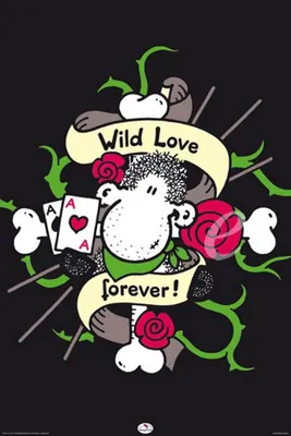 Obrázek produktu pro Sheepworld - Wild Love - komiks - plakátový tisk - velikost 61x91,5 cm