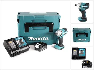 Produktbild von Makita DTD 156 RT1J Akku Schlagschrauber 18V 155Nm + 1x Akku 5,0Ah + Ladegerät + Makpac