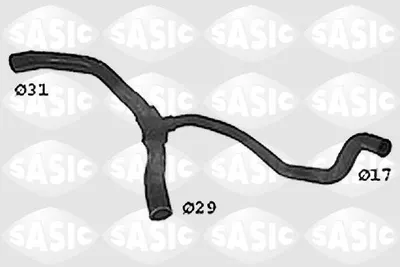 Produktbild von SASIC Kühlerschlauch Wasserschlauch für RENAULT CLIO II (BB0/1/2, CB0/1/2) SWH4307