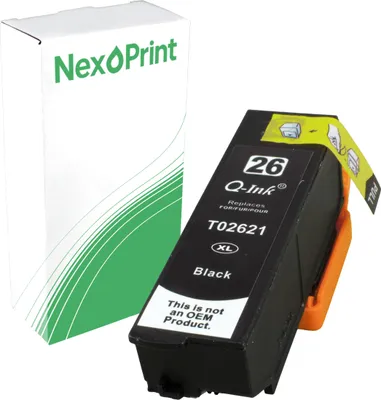 Produktbild von Druckerpatrone kompatibel zu Epson C13T262140 26XL schwarz Expression Premium XP-625 Epson XP-620 Epson XP-615 Epson XP-610 Epson XP-605