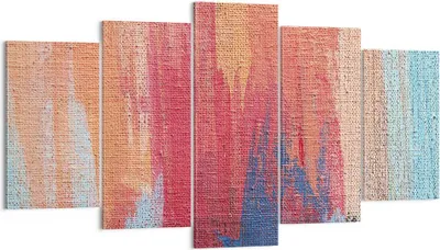 Produktbild von Bild auf Leinwand - Leinwandbild - 5 Teile - Die Farben Farben Abstraktion - 160x85cm - Wand Bild - Wanddeko - Wandbilder - Leinwanddruck - Bilder - Wanddekoration - Leinwand bilder - EA160x85-5069