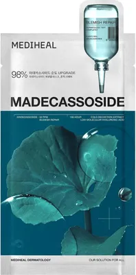 Zdjęcie produktu dla MEDIHEAL Madecassoside Essential Mask Blemish Repair 24 ml - maska w płachcie regenerująco-łagodząca