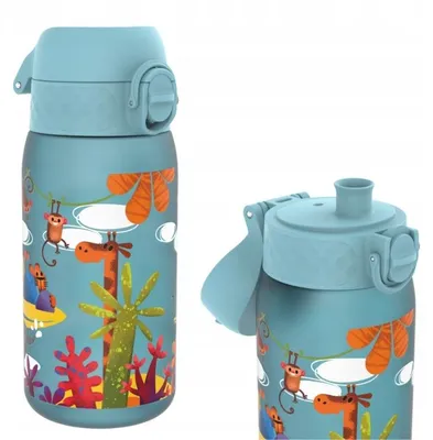 Produktbild von Ion8 Kindertrinkflasche Wasserflasche 350 Ml Safari Für Schule Und Kindergarten