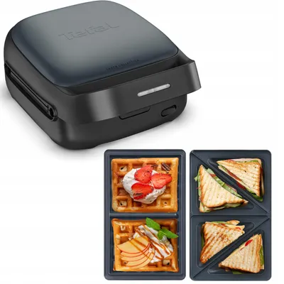 Produktbild von Tefal 700W Toaster für Sandwiches und Waffeln, Austauschbare Platten