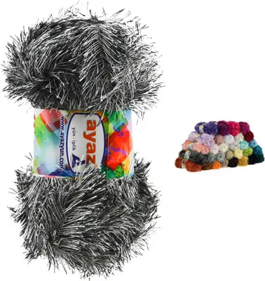 Produktbild von 100g Strickgarn Yumos Fransenstrickgarn Strickwolle Häkelgarn