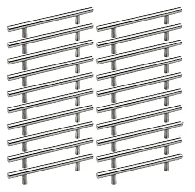 Produktbild von 20 Edelstahl Schrankgriffe für Küchenschränke mit einem Bohrlochabstand von 128 mm