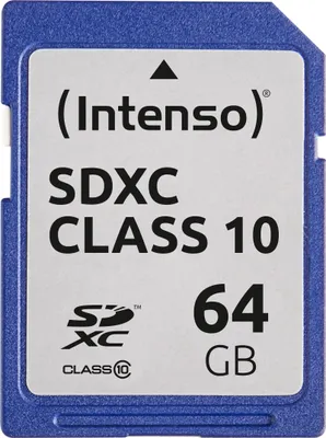 Produktbild von Intenso 64 GB SDXC Karte Class 10