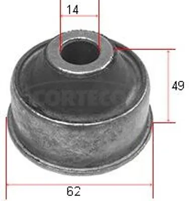 Produktbild von Lagerung Lenker passend für PEUGEOT 206 Schrägheck (2A/C) 80000099 CORTECO