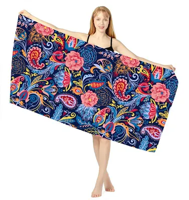 Produktbild von Mikrofaser-Strandtuch/Decke – schnelltrocknend, super saugfähig, leicht und dünn – ideal für Reisen, Pool, Schwimmbad, Bad, Camping, Yoga, Fitnessstudio und Sport