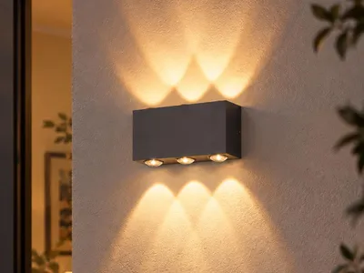 Produktbild von LED Außenwandleuchte Anthrazit Up and Down Light
